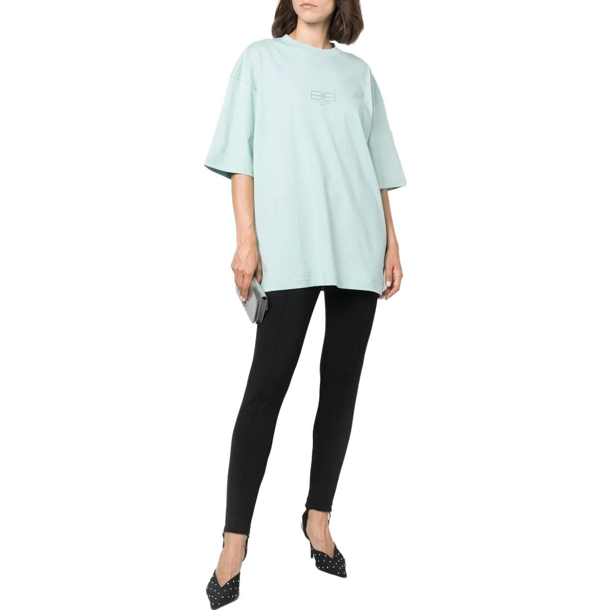 Футболка Balenciaga T-Shirt Унисекс Светло-Синий - изображение 3