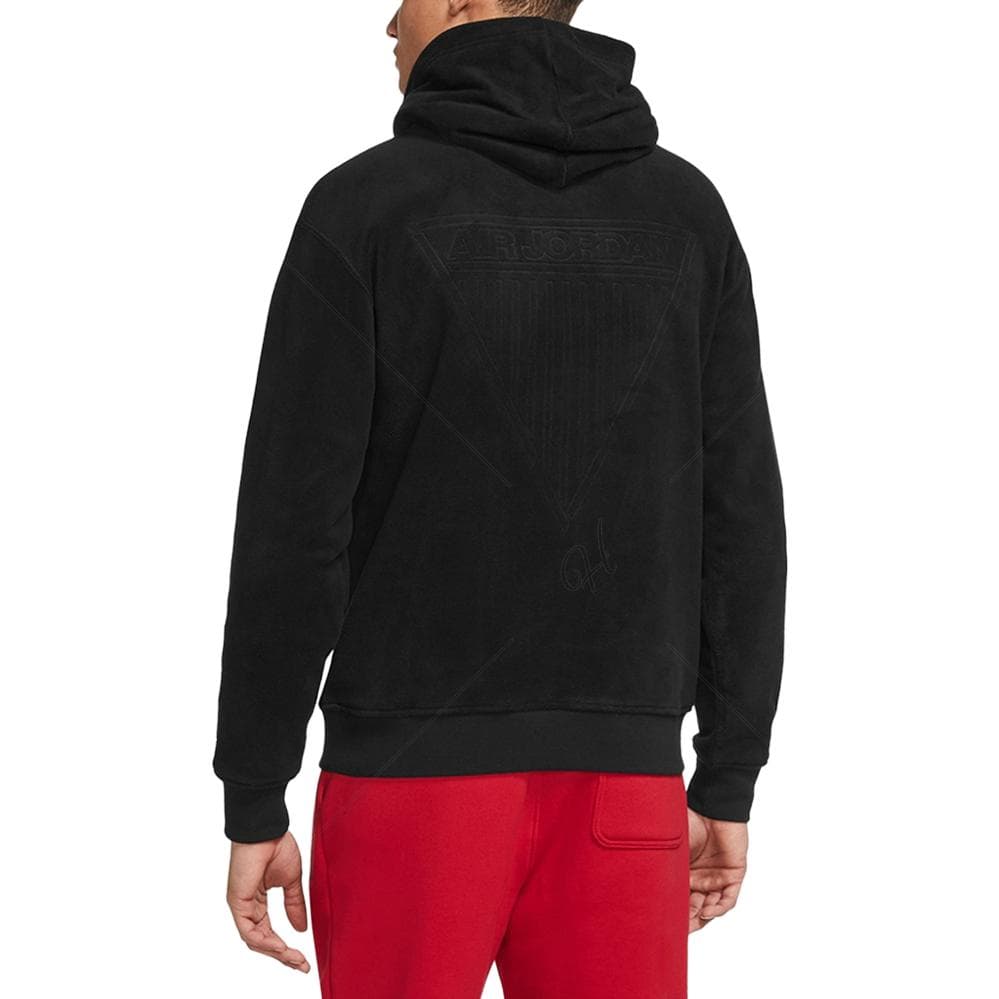 Худи Jordan Logo Embroidered Fleece Hoodie Black - изображение 3