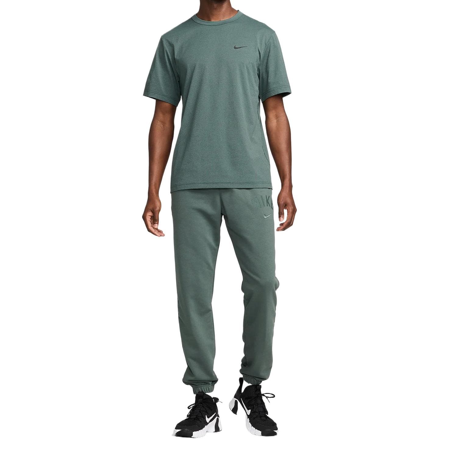 Штаны Nike Swoosh Мужские Dri-Fit Флис Фитнес Джоггеры Вязаные Тренировочные Штаны Мужские Зеленые - изображение 5