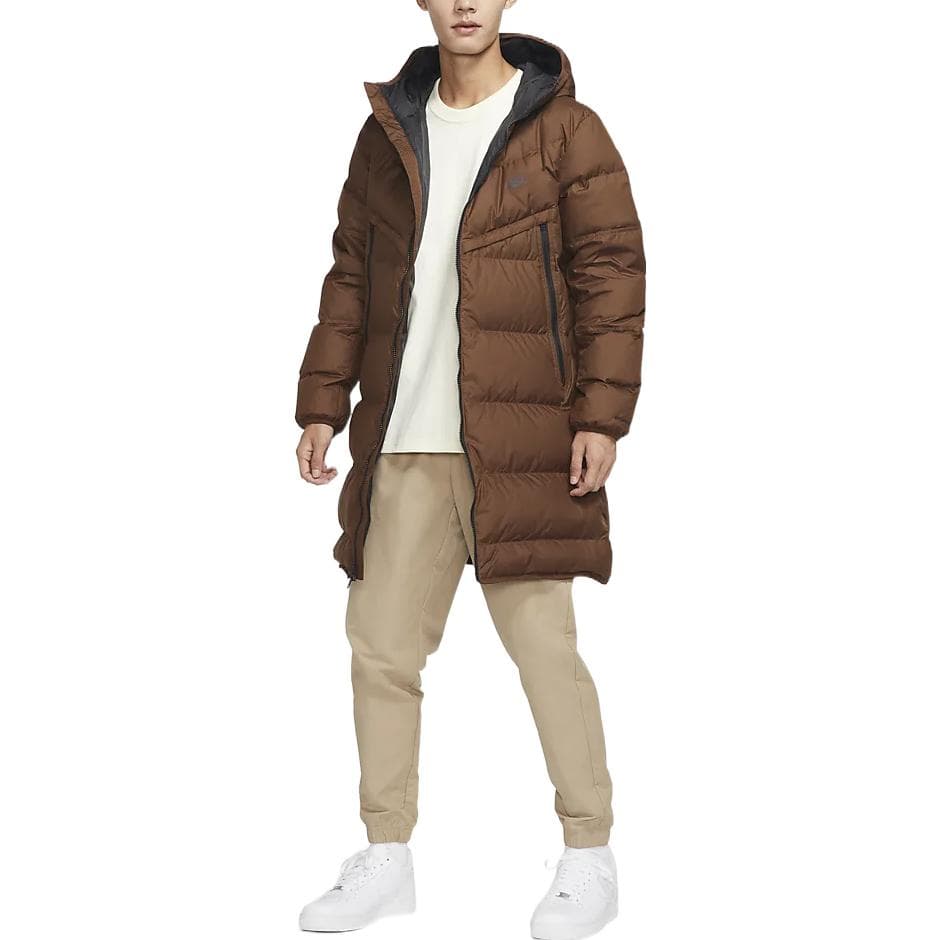 Зимняя куртка Nike Puffer Jacket Brown - изображение 5