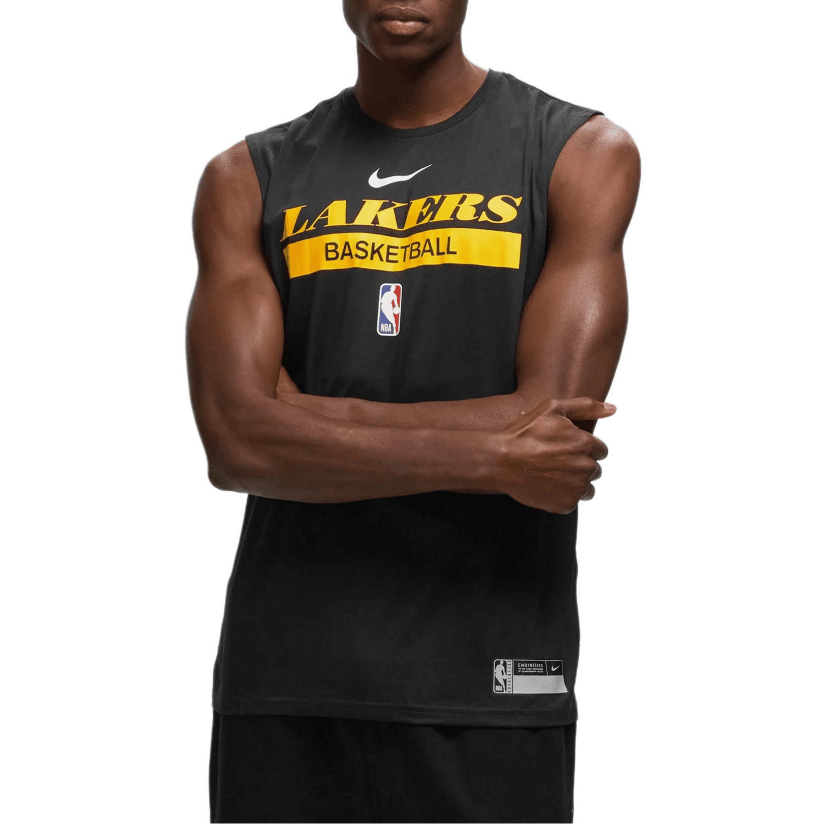 Баскетбольная майка Nike NBA Los Angeles Lakers Tank Top Black - изображение 3