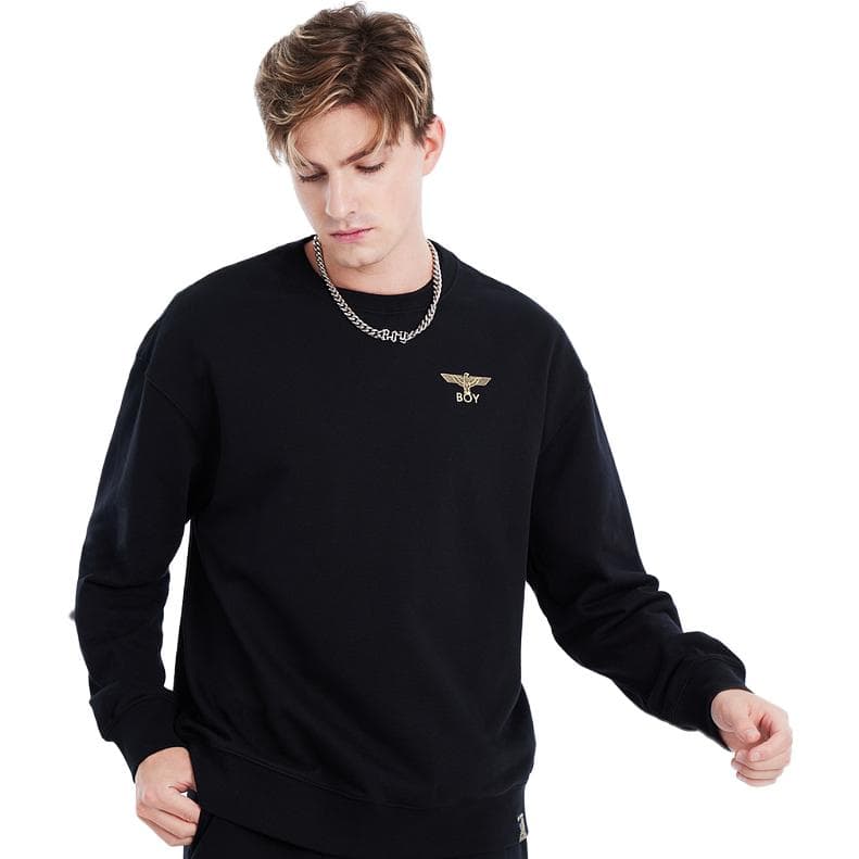 Кофта Boy London Letter Print Crewneck Sweatshirt Black - изображение 2