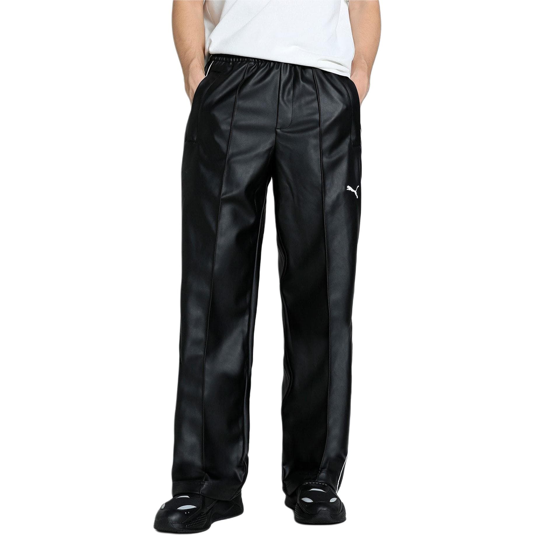 Штаны PUMA T7 OVERSIZED PLEATHER TRACK PANTS - изображение 3