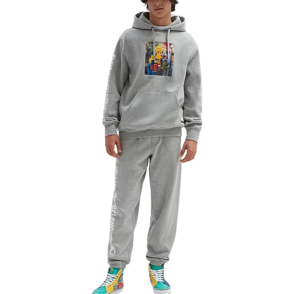 Штаны VANS×SESAME STREET VANS×SESAME STREET COLLECTION Вязаные тренировочные штаны унисекс серые - изображение 3