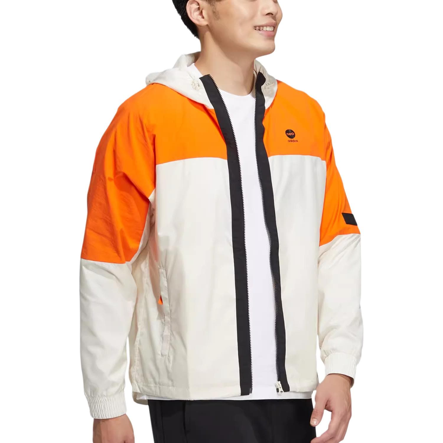 Куртка ADIDAS NEO Оранжевые Мужские Куртки - изображение 4