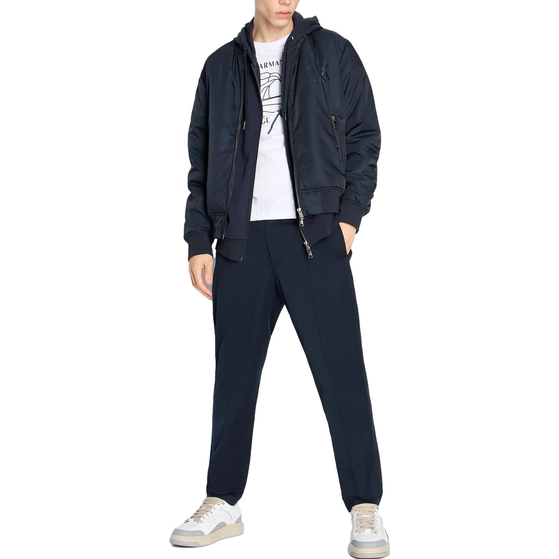 Футболка ARMANI EXCHANGE Белая Мужская Футболка - изображение 4