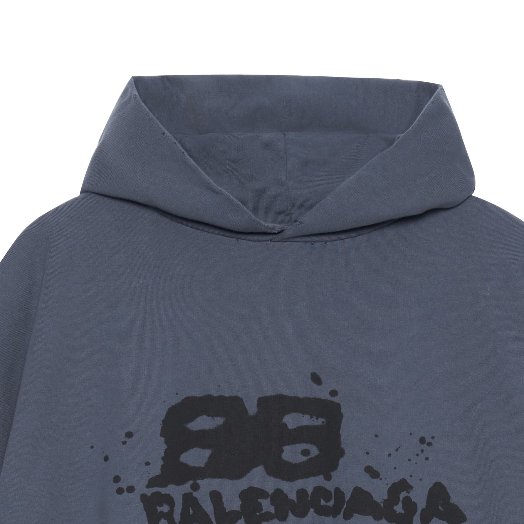 Худи Balenciaga SS23 Logo Hoodie Blue - изображение 3