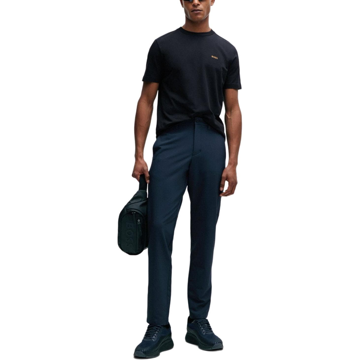 Футболка HUGO BOSS Stretch Cotton Regular Fit T-Shirt With Contrast Logo LogoT - изображение 2