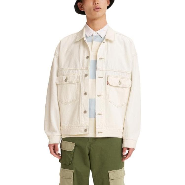 Джинсовая куртка Levi’s Solid Color Denim Jacket White - изображение 3