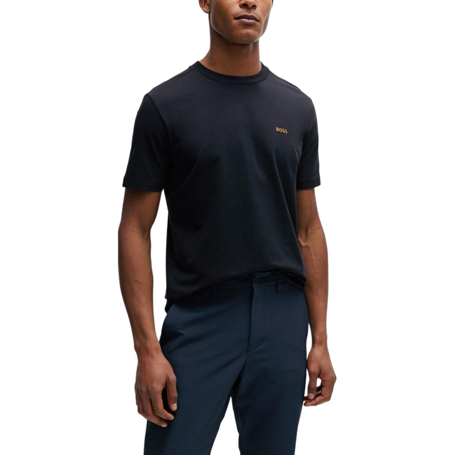Футболка HUGO BOSS Stretch Cotton Regular Fit T-Shirt With Contrast Logo LogoT - изображение 3