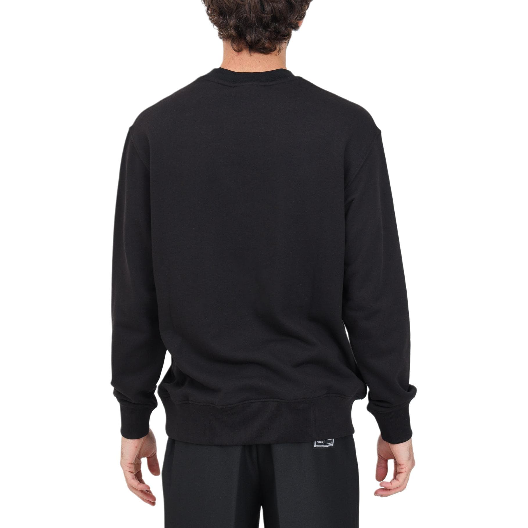 Кофта Versace Jeans Couture Letter Print Crewneck Sweatshirt Black - изображение 3