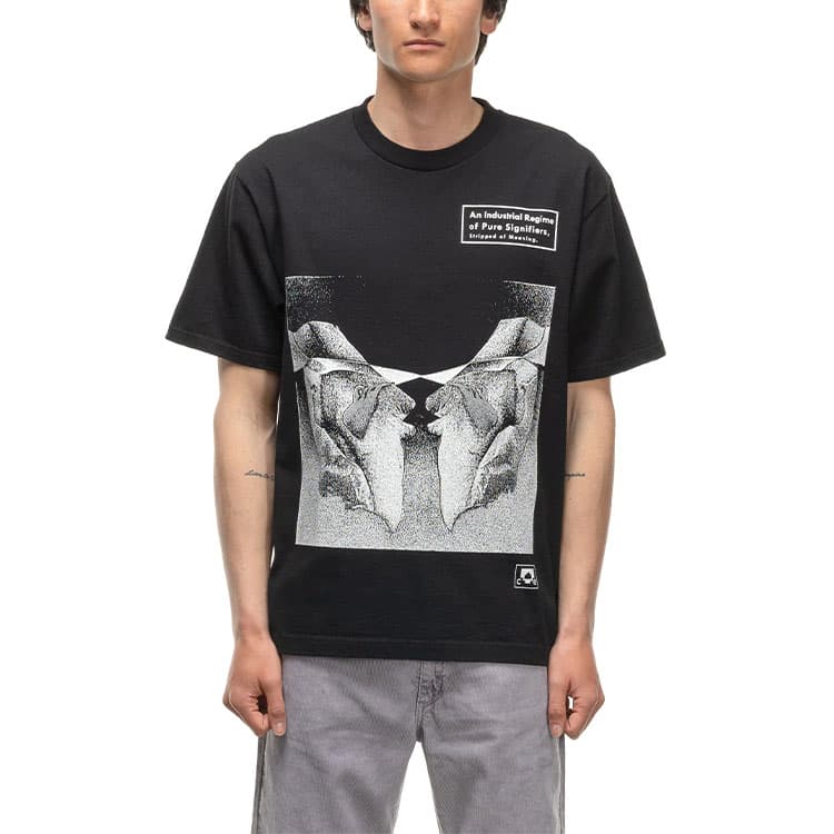 Футболка Cav Empt SS22 Industrial Regime T-Shirt Black T - изображение 4