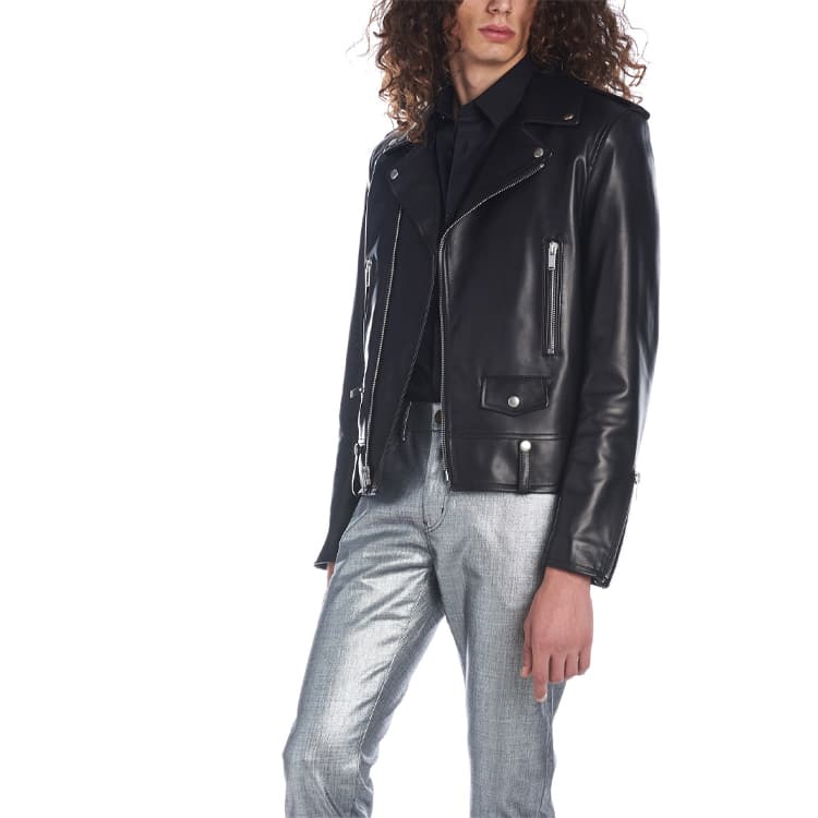 Куртка Saint Laurent Classic Zip Jacket Black - изображение 7