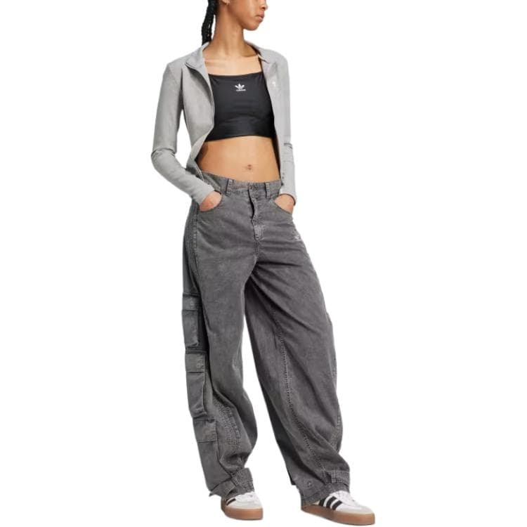 Штаны Adidas Originals ADILENIUM Брюки карго Унисекс Черный - изображение 3