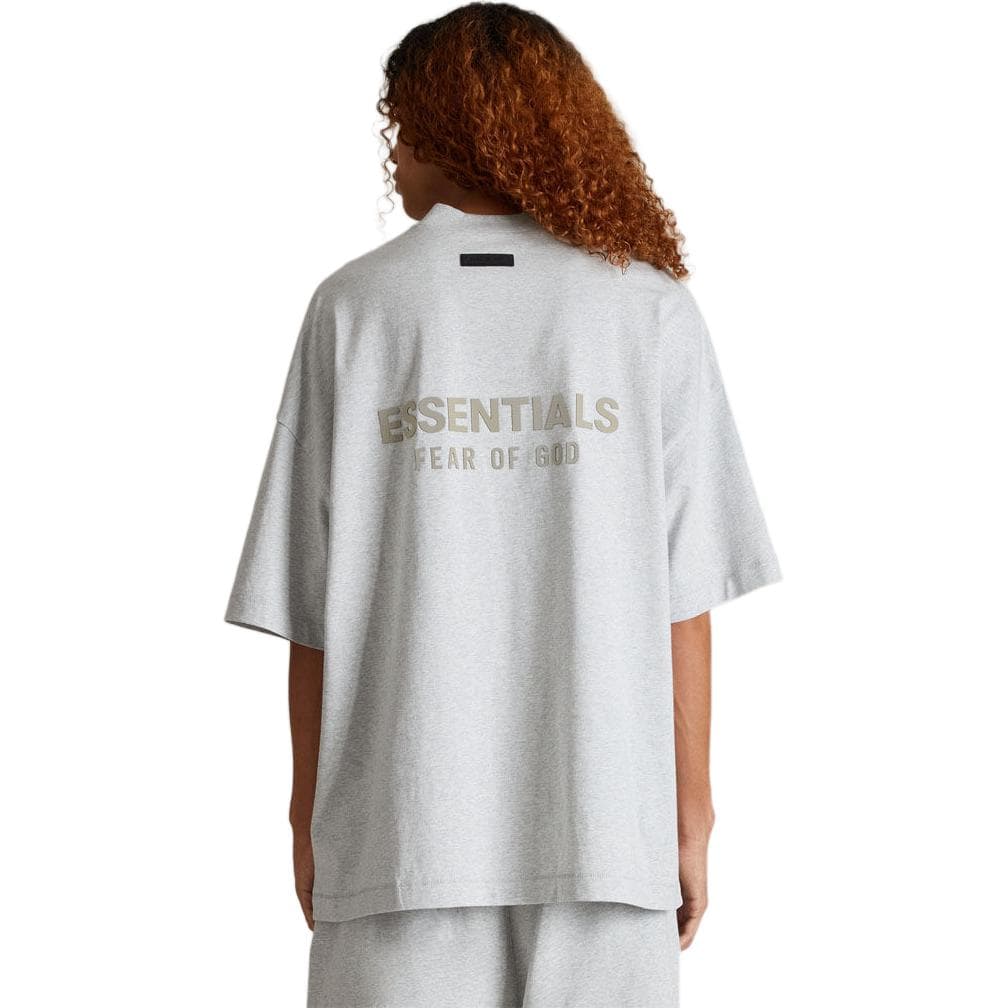 Футболка Fear of God Essentials SS24 drop2 V-Neck Tshirt VT Light Heather Grey - изображение 5