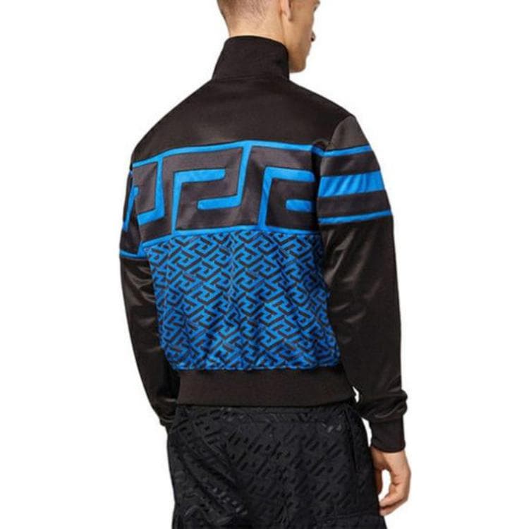 Куртка Versace Geometric Print Zip Sweatshirt Black - изображение 3