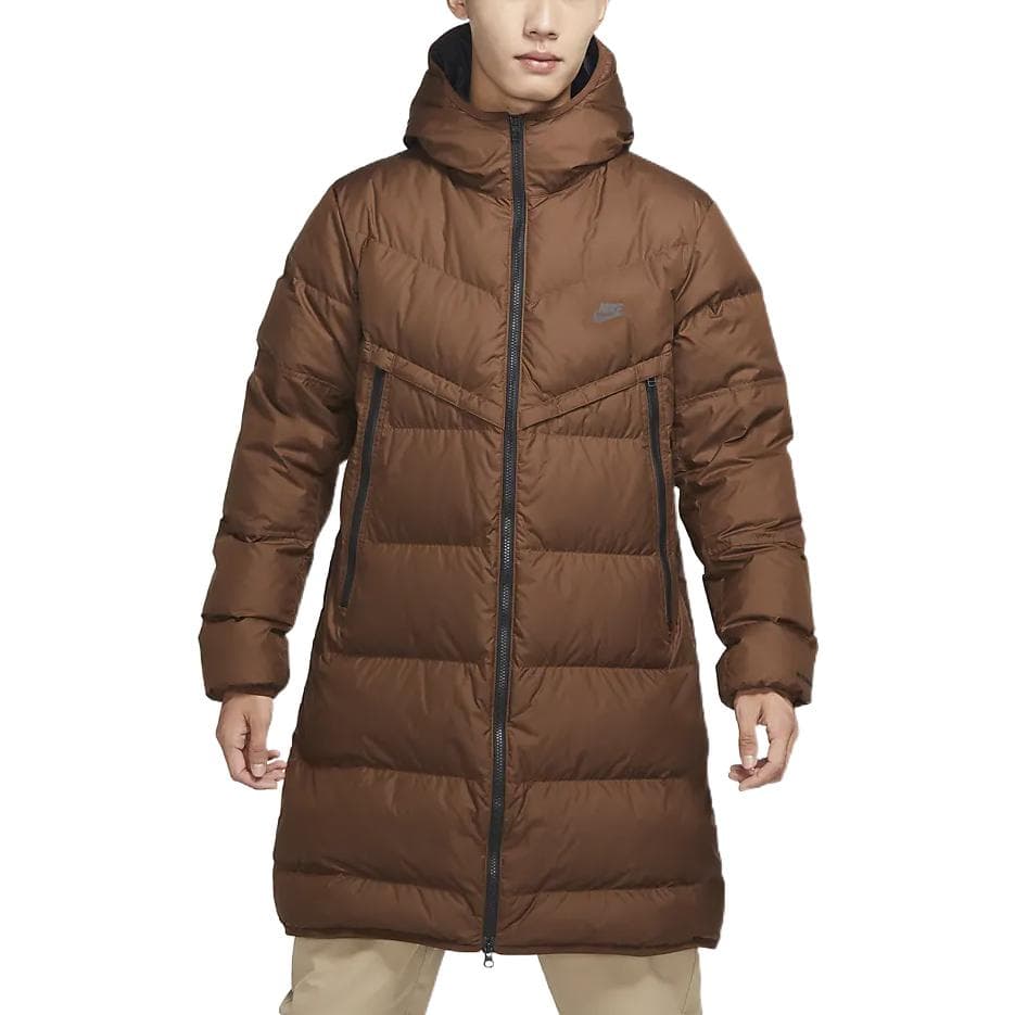 Зимняя куртка Nike Puffer Jacket Brown - изображение 4