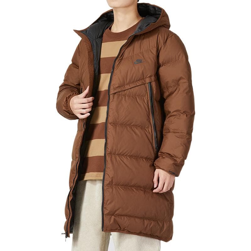 Зимняя куртка Nike Puffer Jacket Brown - изображение 6