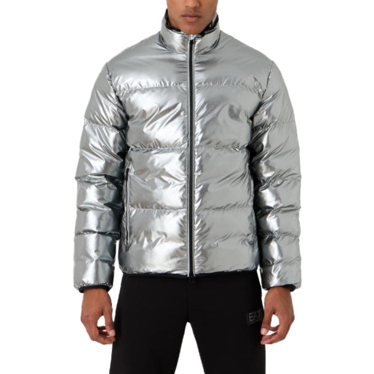 Зимняя куртка пуховик Emporio Armani EA7 Silver - изображение 3
