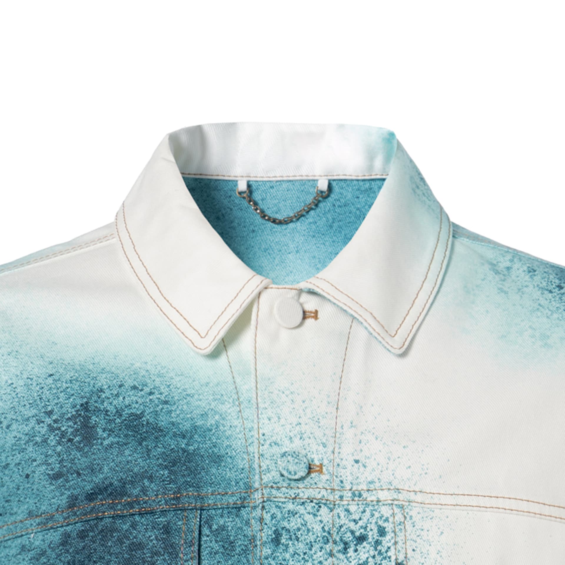 Джинсовая куртка Louis Vuitton SS23 Denim Jacket White - изображение 6