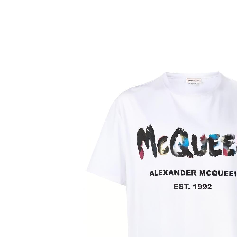 Футболка Alexander McQueen Graffiti SS23 T - изображение 5