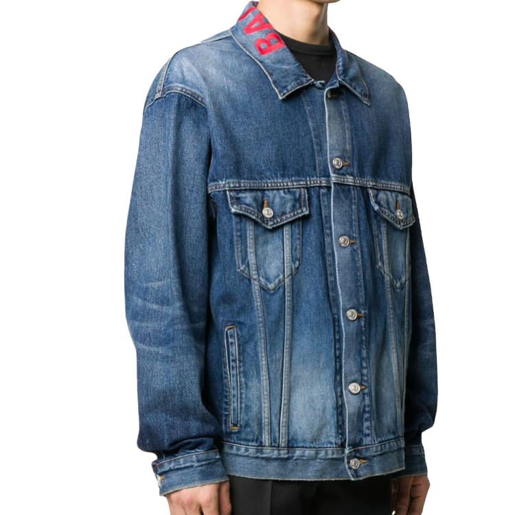 Джинсовая куртка Balenciaga logo - изображение 3