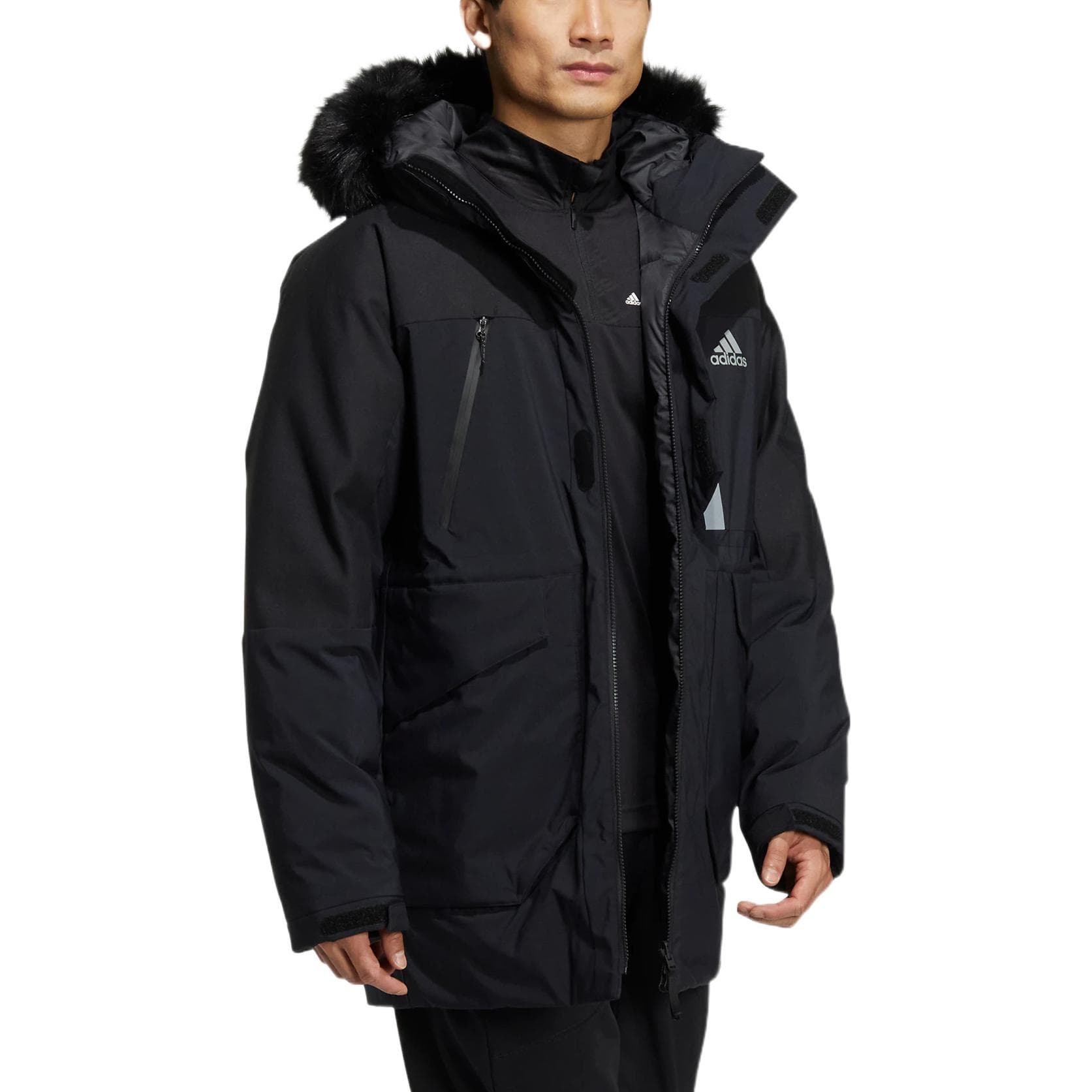 Зимняя куртка adidas Fur Hood Down Parka - изображение 4