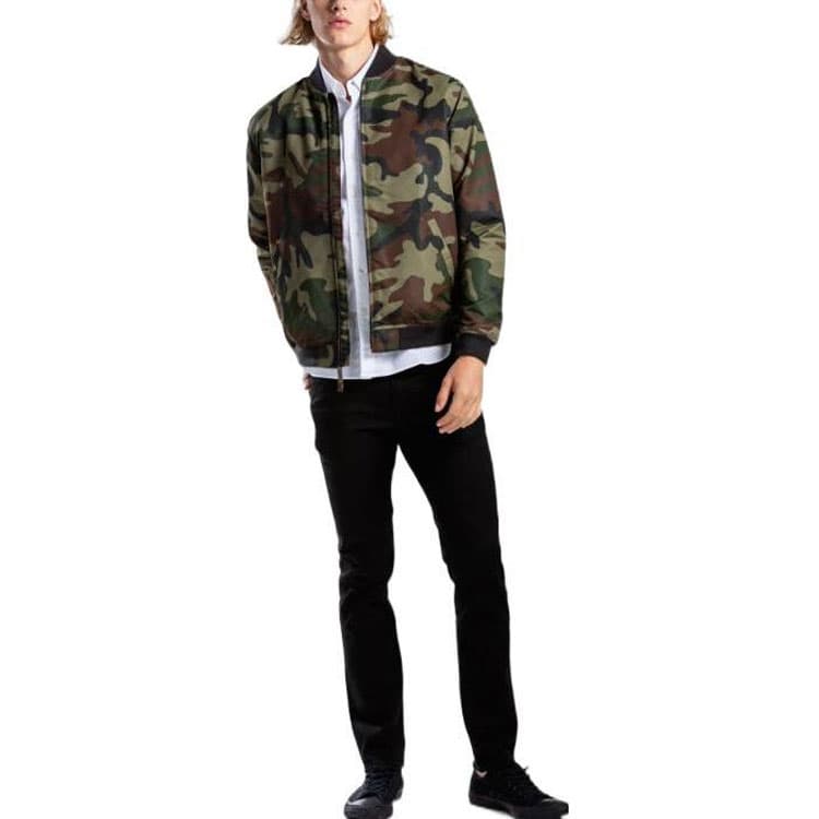 Куртка Levi’s FW22 Camo Zip Jacket Green - изображение 3