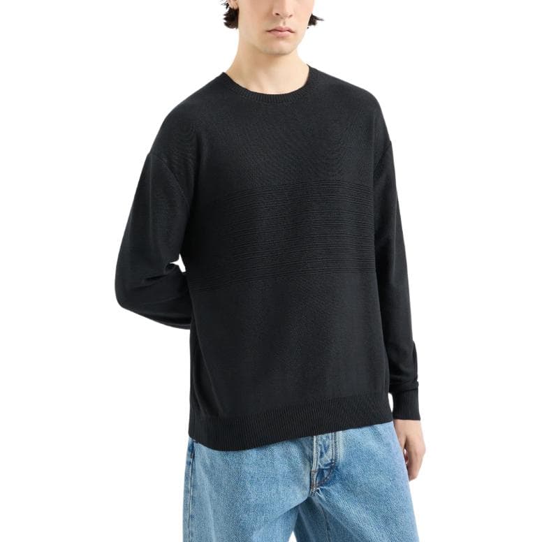 ARMANI EXCHANGEAE FW24 Трикотаж Мужской Черный - изображение 2