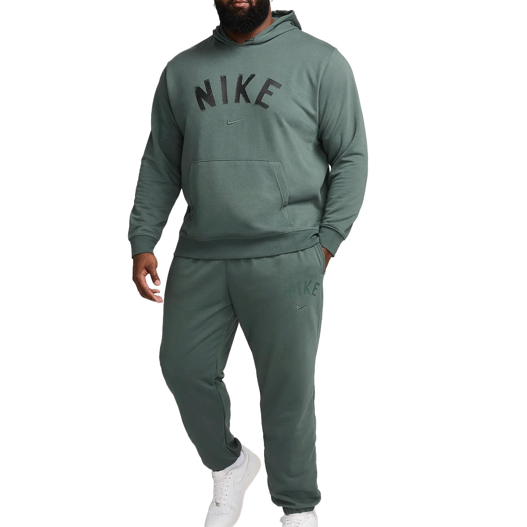 Штаны Nike Swoosh Мужские Dri-Fit Флис Фитнес Джоггеры Вязаные Тренировочные Штаны Мужские Зеленые - изображение 6