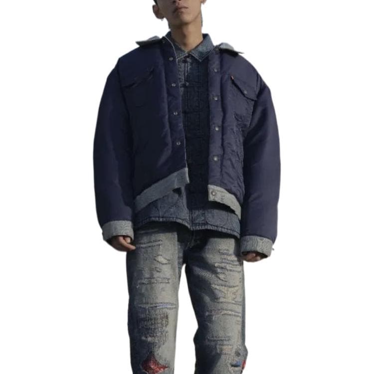 Куртка Levis x CLOT Reversible Jacket Navy - изображение 5