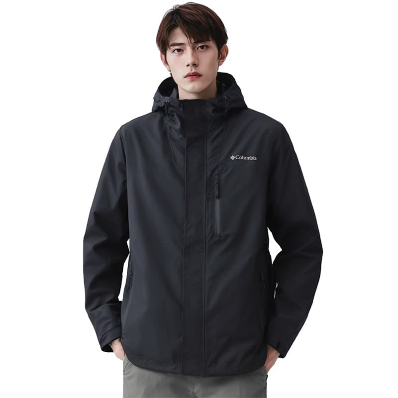 Демисезонная куртка Коллаборация Columbia City Outdoor Collection Черные Мужские Ветровки - изображение 3