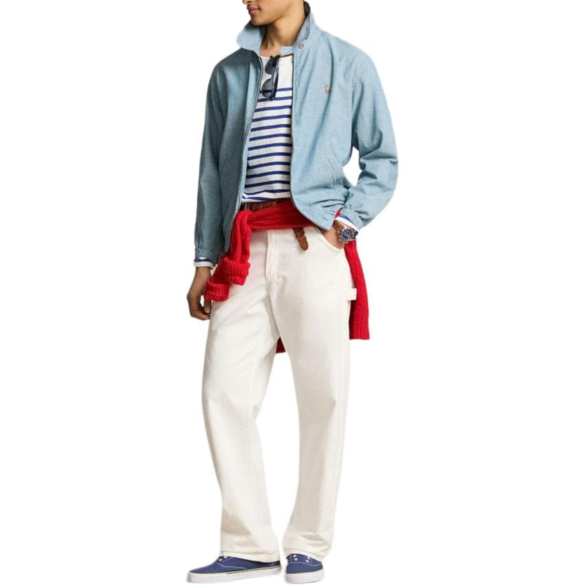 Куртка Polo Ralph Lauren SS24 Logo Embroidered Zip Jacket Indigo - изображение 4