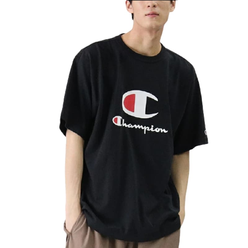Футболка Champion Logo T-Shirt Black - изображение 3