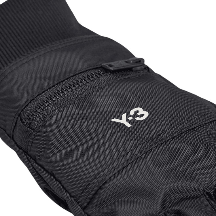 Y-3 logo design Переработанный нейлон Унисекс перчатки Черный - изображение 2