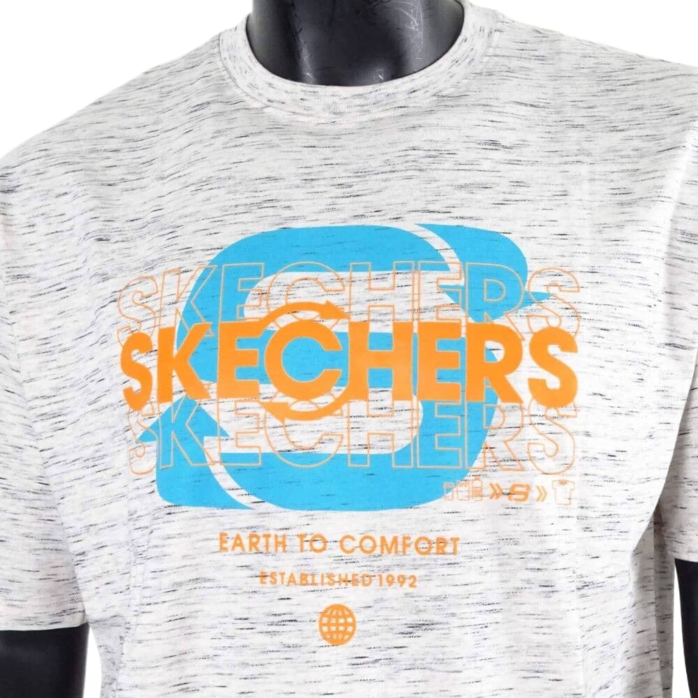 Футболка Skechers Бежевый Мужской T-Рубашки - изображение 4