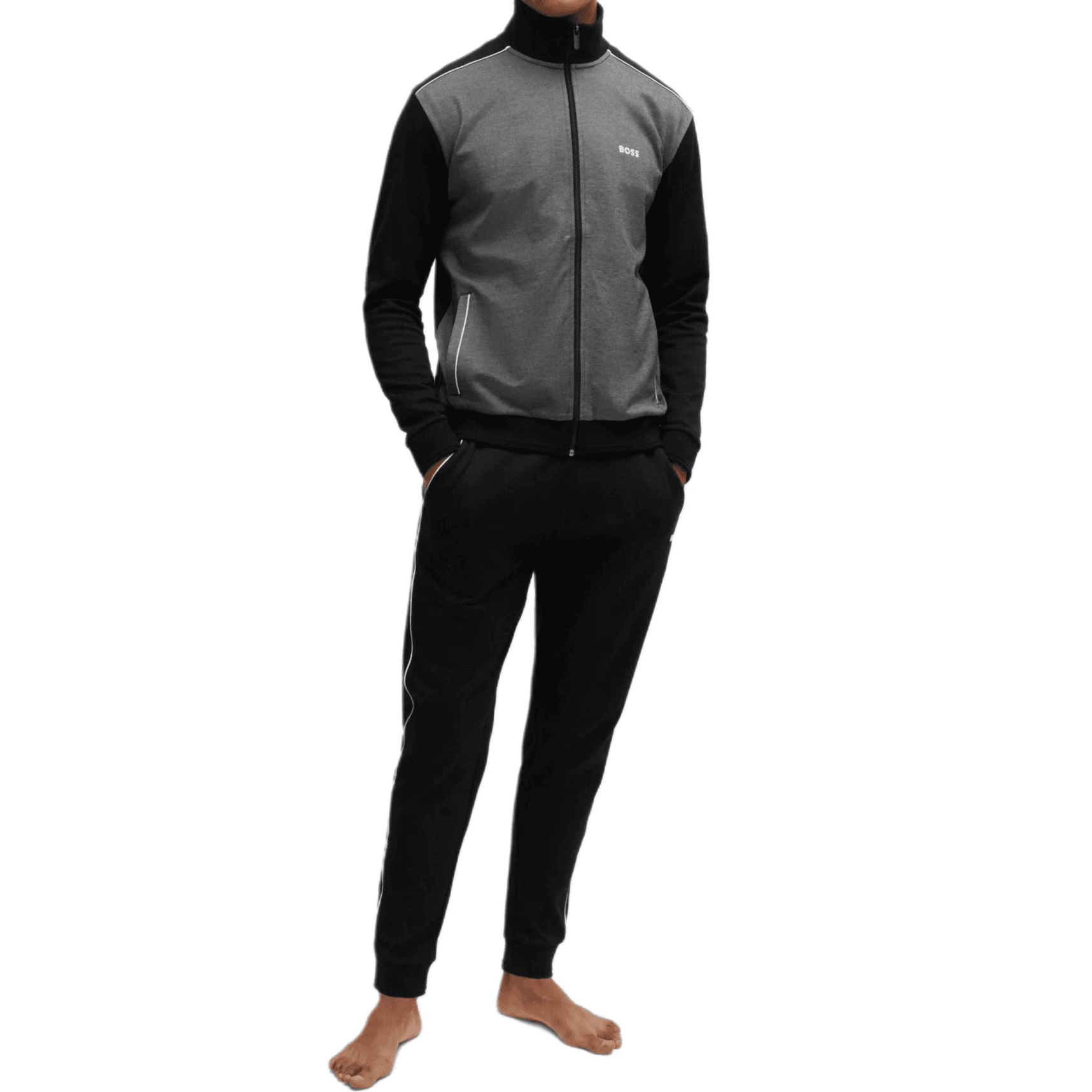 Куртка HUGO BOSS SS24 Куртки и Пальто Мужской Черный - изображение 4