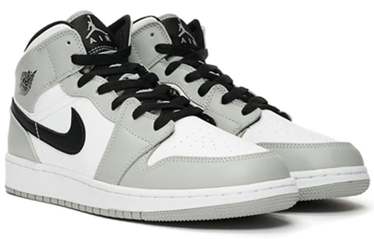 Кроссовки для баскетбола Jordan Air Jordan 1 Mid "LT Smoke Gray"Dior GS - изображение 9