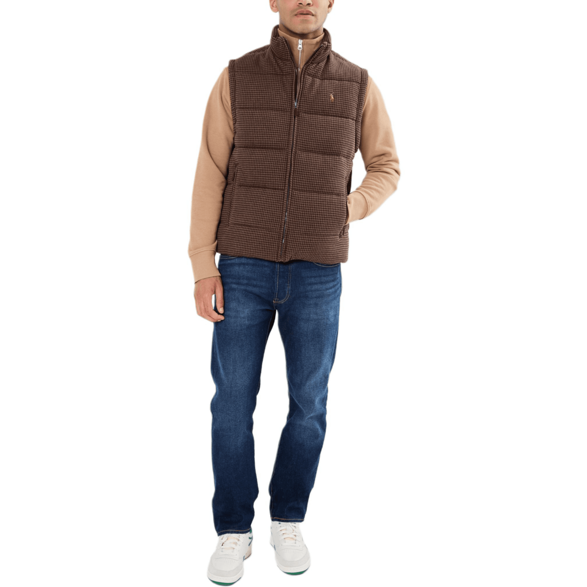 Жилет Polo Ralph Lauren FW24 Мужской жилет коричневого цвета - изображение 3