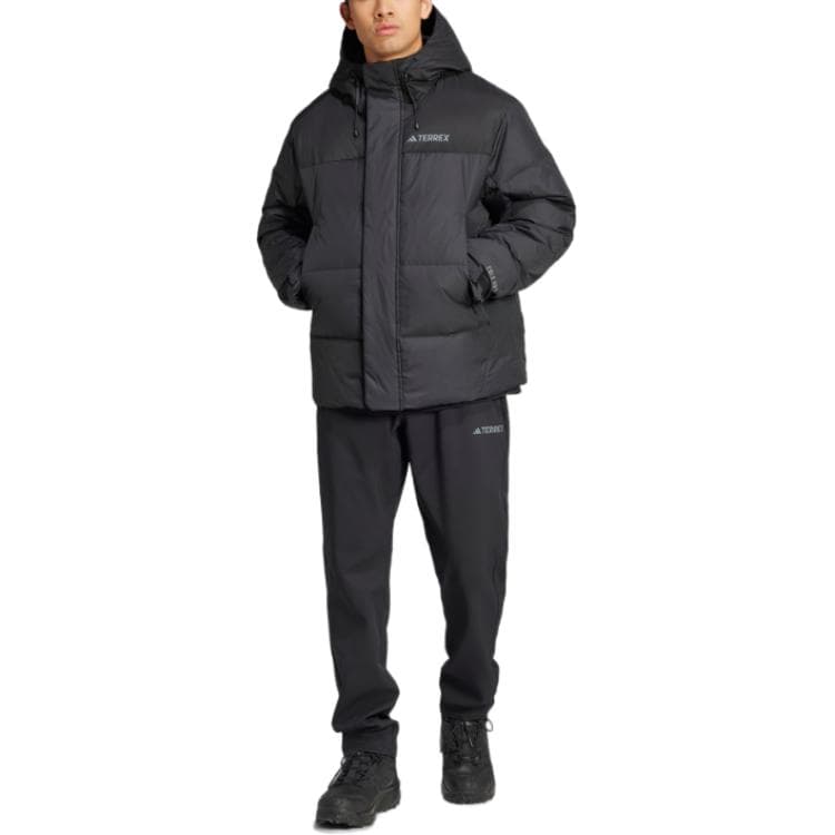 Зимняя куртка Adidas XPLORIC WIND.RDY Мужской пуховик черного цвета - изображение 2
