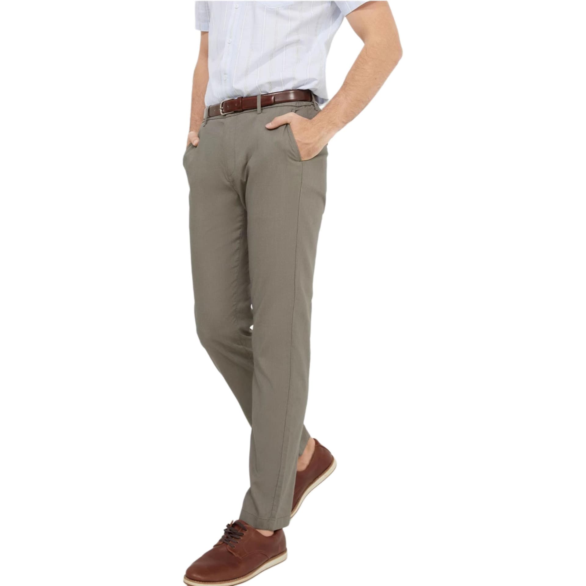 Штаны Hush Puppies Повседневные брюки Мужские Средний зеленый - изображение 4
