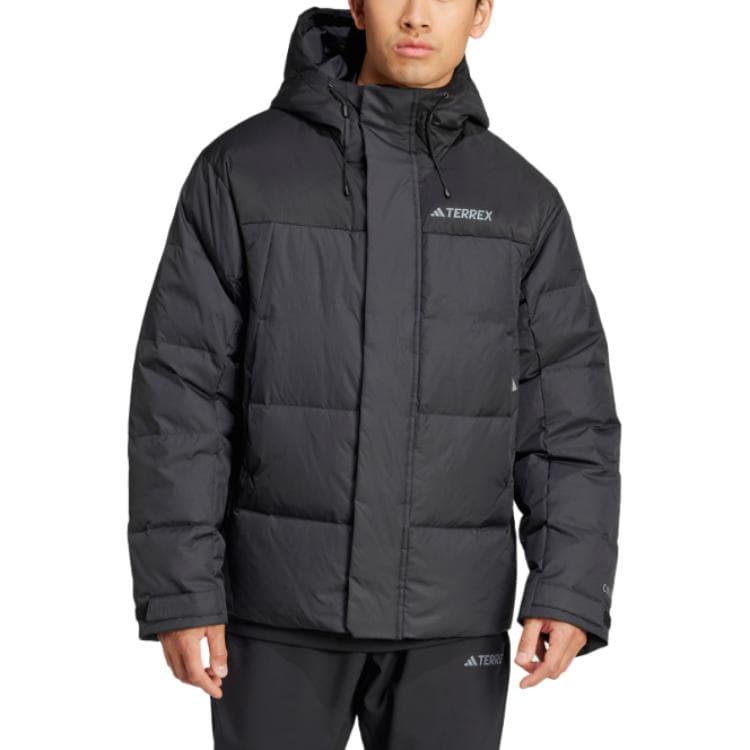 Зимняя куртка Adidas XPLORIC WIND.RDY Мужской пуховик черного цвета - изображение 5