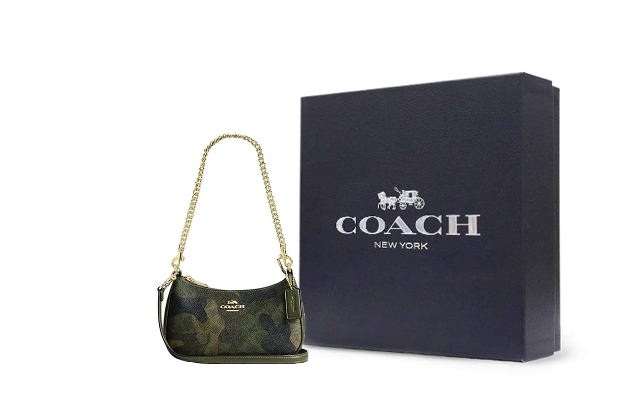 Мини-сумка COACH Teri Искусственная кожа с переработанной кожей Сумка через плечо маленькая женская сумка на плечо - изображение 4
