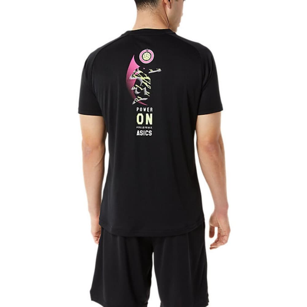 Футболка Asics Мужские Черные T-Рубашки - изображение 5