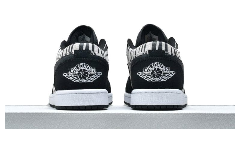 Кроссовки для баскетбола Jordan Air Jordan 1 Low Zebra GS - изображение 8