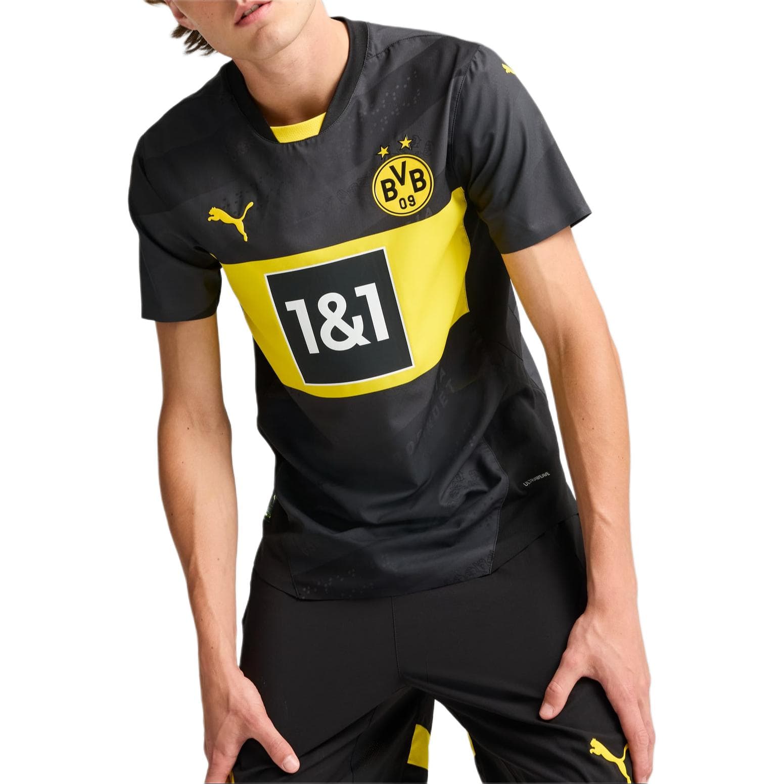 PUMA Borussia Dortmund Футбол Джерси Мужской Желтый черный - изображение 3
