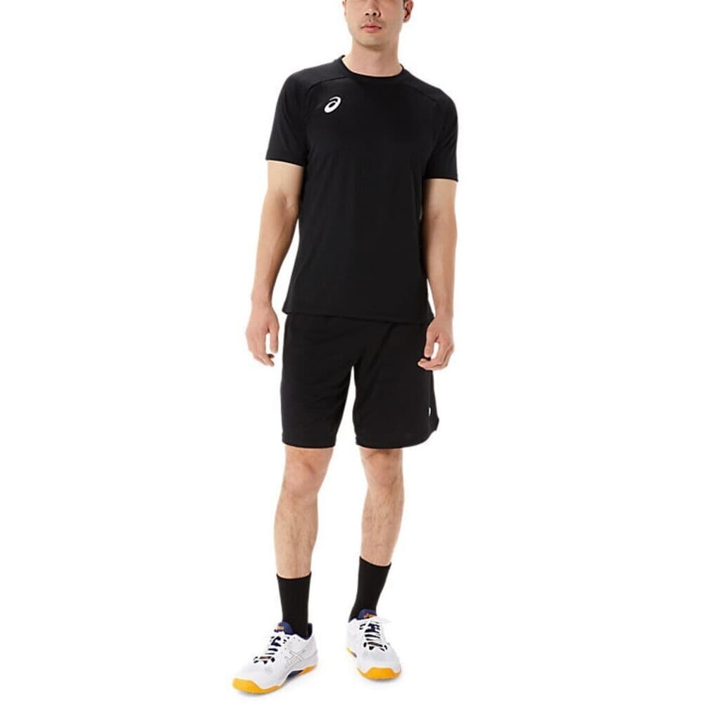 Футболка Asics Мужские Черные T-Рубашки - изображение 4