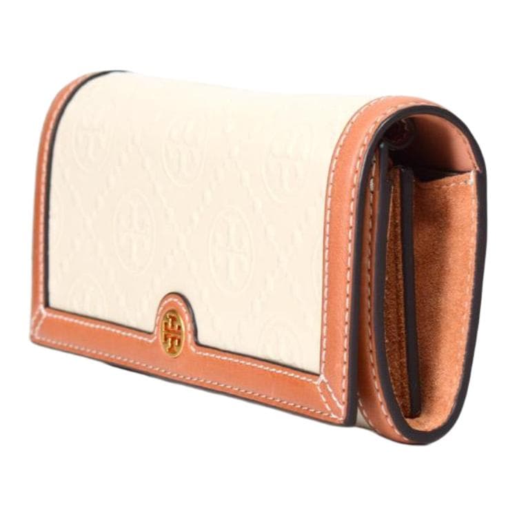 Сумка через плечо Tory Burch Tory Burch T Monogram Лакированная кожа Клатч Сумка через плечо Женская Кремовая текстура - изображение 2