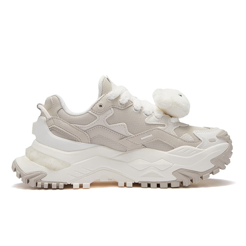 Кроссовки FILA FUSION Бьянко Moisture Wicking визуально увеличивает рост Low Топ Повседневная обувь Женские Коричневый белый - изображение 2