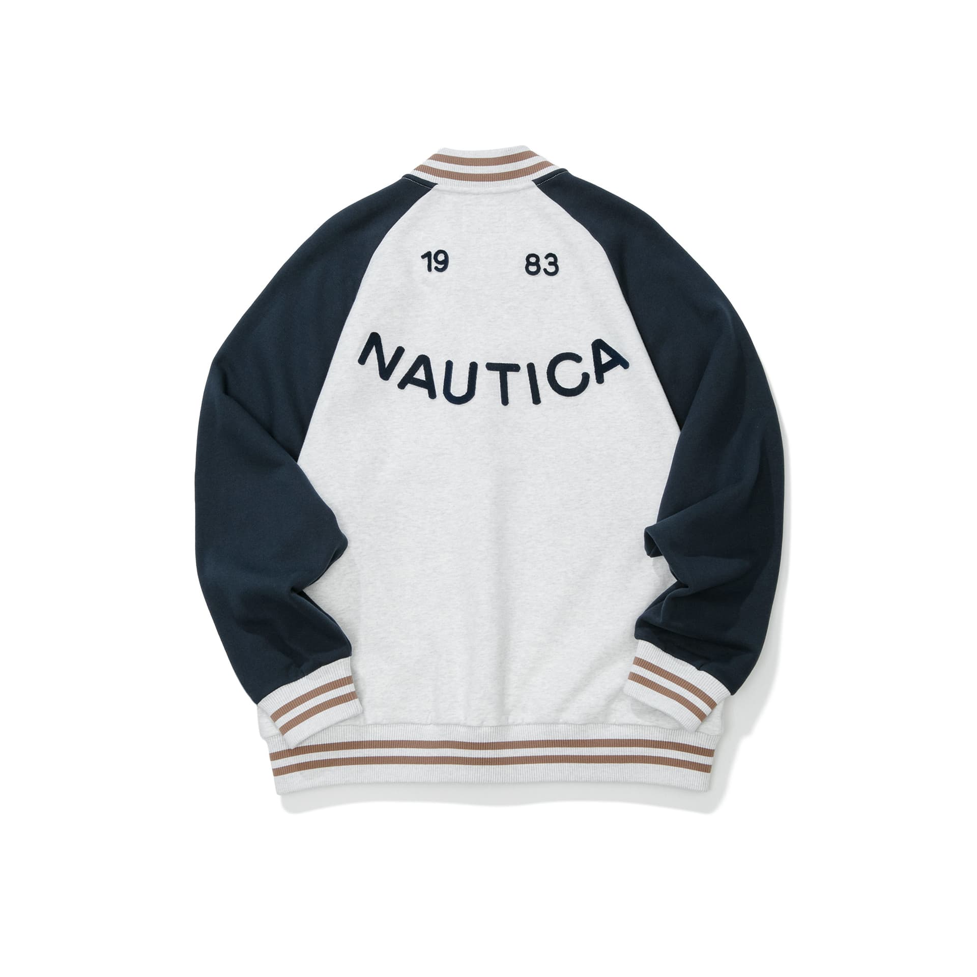 Бомбер Nautica White Sail Бейсбольная куртка унисекс - изображение 2